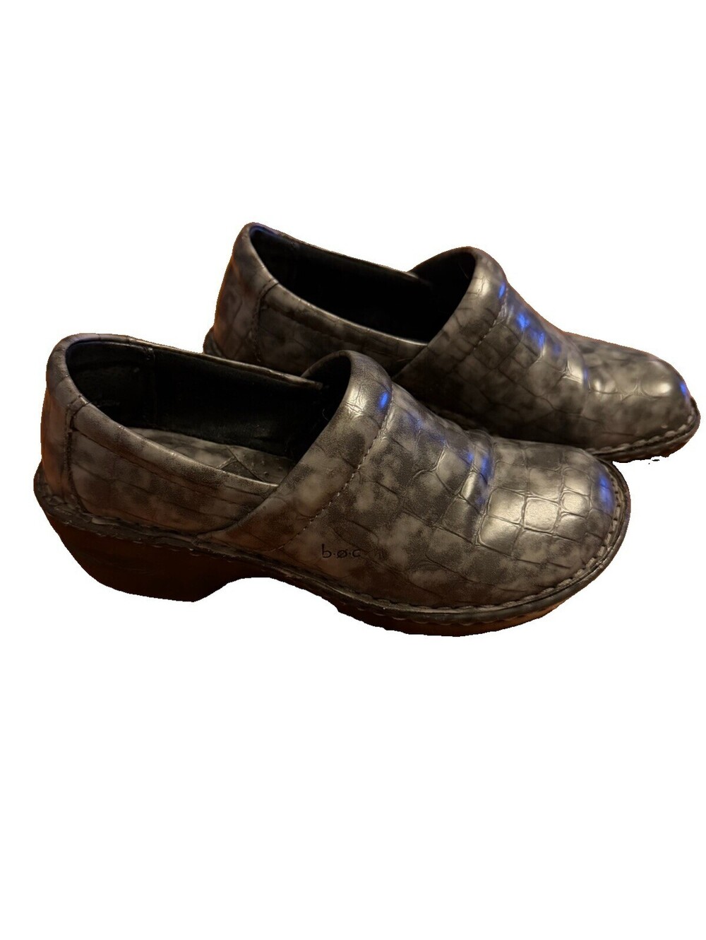 B.O.C. Peggy Clog Slip On Comfort Shoe Size 7M Medical Work Wedge Nurse Shoe